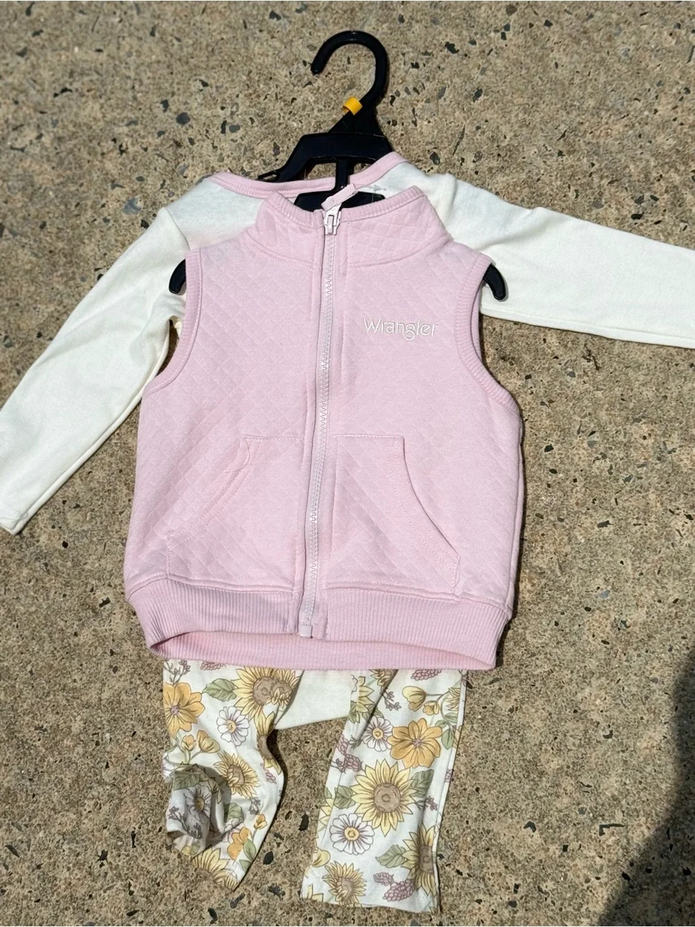 NWT Wrangler Light Pink Quilted Baby Vest